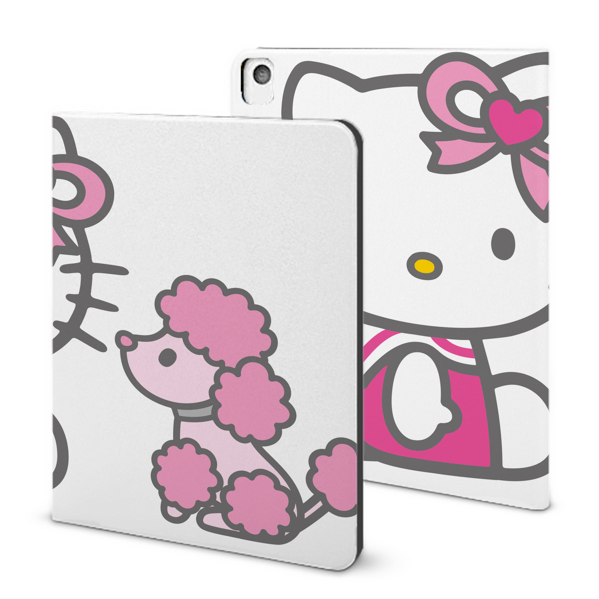 （画像用） Hello Kitty ハローキティ IPadケース ペンホルダー付き ブックスタイルデザイン